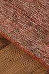 Kaleen India_Orange 60% Wool, 40% Viscose Handwoven Checkered Pattern Rectangle Shaped Rug_Online_at_Aza_Fashions