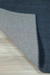 Shop_Kaleen India_Blue 100% Wool Handwoven Solid Square Shaped Rug _at_Aza_Fashions