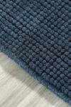 Kaleen India_Blue 100% Wool Handwoven Solid Square Shaped Rug _Online_at_Aza_Fashions