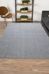 Buy_Kaleen India_Silver 100% Wool Handwoven Rectangular-shaped Solid Rug_at_Aza_Fashions