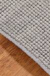 Kaleen India_Silver 100% Wool Handwoven Rectangular-shaped Solid Rug_Online_at_Aza_Fashions