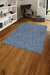 Buy_Kaleen India_Blue 80% Wool And 20% Viscose Hand Tufted Denim Abstract Pattern Square-shaped Rug_at_Aza_Fashions