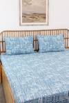 House This_Blue 100% Cotton Printed Gamathi Double Bed Set _Online_at_Aza_Fashions