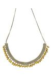 Buy_Aaree Accessories_Gold Plated Brass Ghungroo Choker Necklace_at_Aza_Fashions