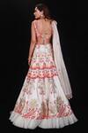 Shop_Archana Kochhar_White Lehenga And Blouse Raw Silk Dupatta Chanderi Embroidered Bridal Set _at_Aza_Fashions