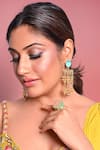 Buy_Aditi Bhatt_Blue Aranyani Dangler Earrings _at_Aza_Fashions