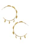 Buy_Radhika Agrawal Jewels_Gold Plated Amalfi Oversized Hoops _at_Aza_Fashions