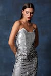 Buy_Swatee Singh_Silver Embellished Off Shoulder Starry Corset Gown _Online_at_Aza_Fashions