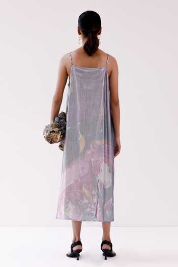Shop_Yavi_Purple V-neck Maeve Floral Pattern Slip Dress _at_Aza_Fashions
