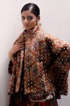 Buy_Yavi_Multi Color 100% Cotton Artsy Print Stand Haven Quilted Jacket  _Online_at_Aza_Fashions