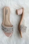 Buy_Jutti Express_Pink Embellished Crystal Heels _at_Aza_Fashions