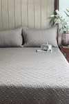 Buy_Sadyaska_Green 100% Cotton Tulum Quilted Reversible Bedspread Set_at_Aza_Fashions