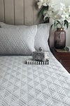 Shop_Sadyaska_Grey 100% Cotton Vogue Quilted Reversible Bedspread Set_at_Aza_Fashions