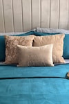 Buy_Sadyaska_Emerald Green Fabric Velvet Bonito Quilted Bedspread Set_Online_at_Aza_Fashions