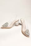 Shop The Alter Beige Crystals Layla Embellished Block Heels Shop_The Alter_Beige Crystals Layla Embellished Block Heels