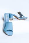 Buy_The Alter_Blue Chloe Plain Block Heels _at_Aza_Fashions