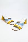 Buy_The Alter_White Cassie Color Blocked Heels _Online_at_Aza_Fashions