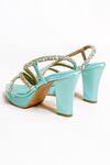 Buy_The Alter_Green Rhinestones Sea Block Heels 