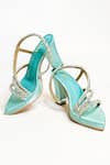 Shop_The Alter_Green Rhinestones Sea Block Heels 