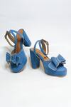Buy_The Alter_Blue Stones Embellished Block Heels _at_Aza_Fashions