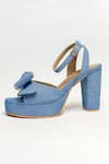 Buy_The Alter_Blue Stones Embellished Block Heels _Online_at_Aza_Fashions
