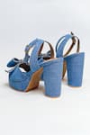 Shop_The Alter_Blue Stones Embellished Block Heels _Online_at_Aza_Fashions