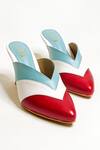 Shop_The Alter_White Veronica Color Block Mules _at_Aza_Fashions