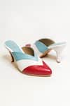 The Alter_White Veronica Color Block Mules _at_Aza_Fashions