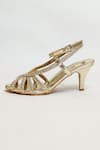 Buy_The Alter_Gold Cleopatra Braided Strap Stilettos _Online_at_Aza_Fashions