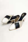 Buy_The Alter_White Plain Madison Color Block Mules _Online_at_Aza_Fashions