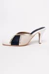 Shop_The Alter_White Plain Madison Color Block Mules _Online_at_Aza_Fashions