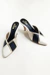 The Alter_White Plain Madison Color Block Mules _Online