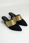 Buy_The Alter_Black Plain Jane Color Block Mules _Online_at_Aza_Fashions