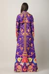 Shop_Limerick By Abirr N' Nanki_Multi Color Sheeted Satin Blend Printed Paisley Labisa Jacket  _at_Aza_Fashions