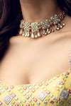 Buy_Bblingg_Gold Plated Natural Stones Viana Mini Embellished Choker Set _at_Aza_Fashions