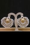 Buy_Sangeeta Boochra_Gold Plated Stone Studded Chandbalis _at_Aza_Fashions