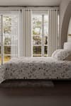 Buy_Houmn_White Cotton Floral Urbanite Print Bedsheet Set _Online_at_Aza_Fashions