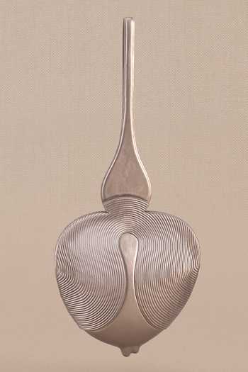 Shop_Ampm_Silver Kudrat Abstract Handle Bag _at_Aza_Fashions