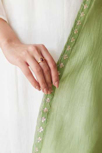 Pakko Work Mashru Silk Unstitched Kurta Fabric with Hand Embroidered Yoke for Kurta   2.0 Mtr  Length  -  SKU : SH07506A main image 1