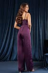 Shop_B'Infinite_Purple Satin Plain Sweetheart Neck Royal Amethyst Jumpsuit _at_Aza_Fashions