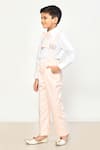 Buy_Samyukta Singhania_Peach Cotton Embellished Crown Suspender Pant Set _Online_at_Aza_Fashions