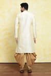 Shop_Arihant Rai Sinha_Beige Silk Embroidery Swirl Kurta Set_at_Aza_Fashions