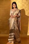 Buy Sacred Weaves Beige Satin, Silk Zari Handwoven Floral Meenakari Kadua Work Saree at Aza Fashions Buy_Sacred Weaves_Beige Satin, Silk Zari Handwoven Floral Meenakari Kadua Work Saree_at_Aza_Fashions