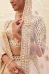 Buy_Angad Singh_Ivory Raw Silk Embroidered Zardozi And Dabka Bridal Lehenga Set _Online_at_Aza_Fashions