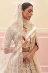 Buy_Angad Singh_Ivory Raw Silk Embroidered Zardozi Broad V Neck Dabka And Bridal Lehenga Set _Online_at_Aza_Fashions