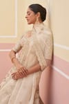 Shop_Angad Singh_Ivory Raw Silk Embroidered Zardozi Broad Dabka And Bridal Lehenga Set _Online_at_Aza_Fashions