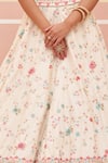 Angad Singh_Ivory Raw Silk Embroidered Zardozi Floral Thread Bridal Lehenga Set _at_Aza_Fashions