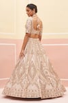 Shop_Angad Singh_Pink Raw Silk Embroidered Zardozi Vintage Jaal Bridal Lehenga Set _at_Aza_Fashions