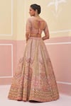 Shop_Angad Singh_Pink Raw Silk Embroidered Organza Zardozi And Bridal Lehenga Set _at_Aza_Fashions