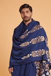 Buy_Siddartha Tytler_Blue Linen Solid Kurta With Flap Attached Pant _Online_at_Aza_Fashions